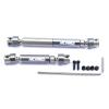 RCAWD 45-60mm 65-78mm Center Driveshafts for CR18P Rock Van CR18P Trail Hunter CR18P Rock Van EVO CR18P EVO Harvest CR18P EVO Trail Hunter Parts Titanium view 1