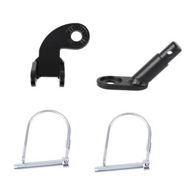 BESPORTBLE 1set Bike Trailer Hitch Coupler Attachment for Bicycles Electric Bikes Durable Design Easy Installation for Outdoor Use Black