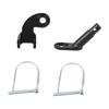 BESPORTBLE 1set Bike Trailer Hitch Coupler Attachment for Bicycles Electric Bikes Durable Design Easy Installation for Outdoor Use Black view 1
