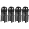 Hihaha Fuel Adapter/Top Fuel Line Connector for Car/Durable Aluminum Alloy 8AN Male to 3/8" / 4Pcs Black view 1