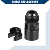 Hihaha Fuel Adapter/Top Fuel Line Connector for Car/Durable Aluminum Alloy 8AN Male to 3/8" / 4Pcs Black view 4