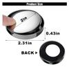 GLSOWEE 4PCS Car Blind Spot Mirrors, Adjustable HD Glass Auto Side Rear View Mirrors Round Wide View Angle Mirror, Car Rear View Convex Accessories with Frame for Car, Truck, SUV (Black) view 2