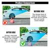GLSOWEE 4PCS Car Blind Spot Mirrors, Adjustable HD Glass Auto Side Rear View Mirrors Round Wide View Angle Mirror, Car Rear View Convex Accessories with Frame for Car, Truck, SUV (Black) view 4