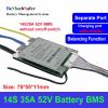 14S 35A 52V BeMuchSafer BMS with Balancing Function Temperature Sensor Charging Port with Diode 14S35A Separate Port BMS for DIY E-Bike E-Motorcycle Battery (14S35A 52V Without Switch) view 2