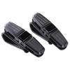 Aublinto Eyeglass Clip, 2 Pieces 9.5cmx2.5cmx4.5cm Glasses Holders for Car Sun Visor with Two 180 Rotatable Clips, Sunglasses Eyeglasses Mount,Car Visor Accessories (Black) view 1