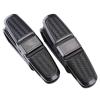 Aublinto Eyeglass Clip, 2 Pieces 9.5cmx2.5cmx4.5cm Glasses Holders for Car Sun Visor with Two 180 Rotatable Clips, Sunglasses Eyeglasses Mount,Car Visor Accessories (Black) view 2