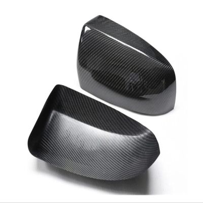 ZIBIAO Side Mirror Full Cover Compatible with BMW X5 E70 2007-2013 X6 E71 2008-2013 Add On/OX Horn Shape Replacement Style Carbon Fiber Body Side Mirror Cover (Color : Add on)