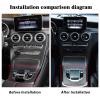 Car Center Console Mouse Handwriting Touchpad Control Panel Fit for Mercedes Benz C-Class 2015-2018, E-Class 2016-2018, GLC 2016-2019 Automotive Central Control Dedicated Mouse view 2
