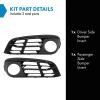 TRQ Driver & Passenger Side Fog Light Bezel Set view 2