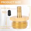 Breezliy RV Brass Blow Out Plug,Tire Inflation Valve to Female/Male Garden Hose Faucet,Winterize Blow Out Adapter,Suitable for campers, motorhomes and travel trailers(Female+Male) view 3