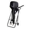 Gbonklong Outboard Motor Stand, Cold-rolled Steel Black Heavy Duty Engine Carrier Cart Boat Motor Stand Within 30 Horsepower, Floor Mount Multi Purposed Engine Stand Foldable Design Dolly Storage view 1