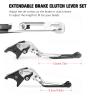 CHIFUN Brake and Clutch Lever Set for F750GS F850GS F900GS 2017-2024, F900R F900XR 2019-2026, F850GS Adv 20172024, F900GS Adv 2023-2026, Foldable Length Adjustable Handlebar Lever (Red) view 3