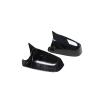 ZIBIAO Side Mirror Cover Compatible with BMW 2008-2012 5/6/7 Series E60 F10 GT F07 F06 F12 F13 F01 F02 Replacement OX Horn Look ABS/Carbon Fiber Side Mirror Cover (Color : Gloss Black) view 3