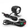 L-faster 12V-89V Light Switch with Horn Black LED Headlight for Bike Scooter Motorcycle view 1