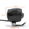 L-faster 12V-89V Light Switch with Horn Black LED Headlight for Bike Scooter Motorcycle view 3