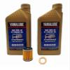 YamahaYZ 250 F/ 250 FB/ 250 FE (2003-2024) all Models Oil Filter Change Kit Yamaha Part# 5D3-13440-09-00 and 2 Quarts Hi Performance Synthetic Oil Part# LUB-10W40-FS-12 view 1