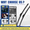 3 wipers Replacement For 2012 2013 2014 2015 2016 Hyundai Elantra Windshield Wiper Blades Original Equipment Replacement - 28"+14"+13" (Set of 3) U/J HOOK view 2