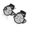 JevLoN Compatible with R1250GS R1250 R 1250 GS ADV Adventure 2018 2019 2020 2021 2022 Motorcycle Fog Lamp Light Cover Guard Grille Protector (Color : Black no Logo) view 1