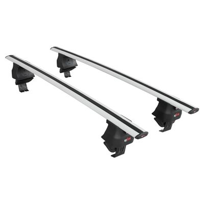 accessorypart Compatible with Lancia Thema 2 2011-2014 ACE-4 Car Roof Rack Cross Bar Grey Aluminium 2 Bars
