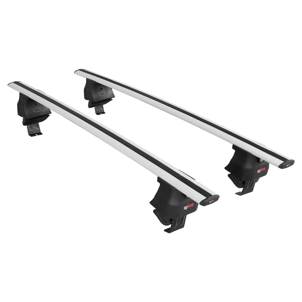 accessorypart Compatible with Lancia Thema 2 2011-2014 ACE-4 Car Roof Rack Cross Bar Grey Aluminium 2 Bars