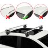 accessorypart Compatible with Lancia Thema 2 2011-2014 ACE-4 Car Roof Rack Cross Bar Grey Aluminium 2 Bars view 2
