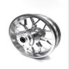 KEBEILEE CNC Aluminum Rear Wheel Blue Rocketwheel Design For LOSI Promoto MX 1:4 (Silver) view 1