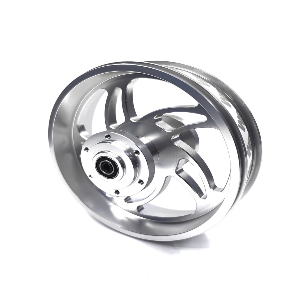 KEBEILEE CNC Aluminum Rear Wheel - Stormwheel Design For LOSI Promoto MX 1:4 (silver)