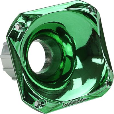 Audiopipe Eye Candy High Frequency Horn for Driver (APH-3535-GRN), High Frequency, ABS, 1.375" Throat Size, Screw On, Long Lifespan