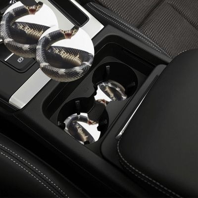 KHiry Car Cup Holder pad Car Coaster 2 Pcs Cobra Snake Printed Car Cup Pad Non-Slip Car Interior Cup Holder Pads Car Interior Decoration Accessories for Most Vehicle