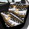 Beauty Collector Music Piano Corgi Car Seat Cover Front Seat Cover and Bench Cover(2pc Split Bench Cover), Elastic Polyester Seat Covers Full Set, Universal Fit for Cars SUV view 2