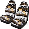 Beauty Collector Music Piano Corgi Car Seat Cover Front Seat Cover and Bench Cover(2pc Split Bench Cover), Elastic Polyester Seat Covers Full Set, Universal Fit for Cars SUV view 3