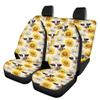 Beauty Collector Sunflower Cow Car Seat Cover Front Seat Cover and Bench Cover(2pc Split Bench Cover), Elastic Polyester Seat Covers Full Set, Universal Fit for Cars SUV view 1