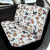 Beauty Collector Blue Dogs Car Seat Cover Front Seat Cover and Bench Cover(2pc Split Bench Cover), Elastic Polyester Seat Covers Full Set, Universal Fit for Cars SUV view 2