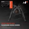 A-Premium Driver and Passenger Hood Hinges Compatible with Acura MDX 2007-2013, Set of 2 Front Left and Right Side Hood Hinges, Replace# 60120STXA00ZZ, 60170STXA00ZZ view 3