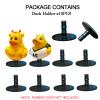 10 Pcs Rubber Duck Plug, Plastic Self-Adhesive Rubber Duck Holder for Car Dashboard, Duck Plug Mount Holder for SUV Duck Display Lovers (10) view 2