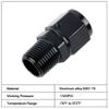 EVIL ENERGY 10AN Female to 1/2 NPT Male Swivel Fitting Aluminum view 3
