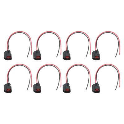 GoaMotors 8 PCS Fuel Injector Connector 15306318 Pigtail Connectors Wire Fit for GM for Ford Mustang for Dodge LS2, LS3