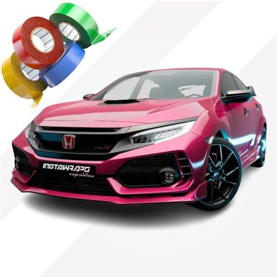 KPMF Chrome Delete Tape Stripe | Vinyl Film Car Wrap Custom Stripes | Gloss Momentum Pink | K75406 | 28" x 25ft | Instawraps Heat Resistance Pro Wrapping Glove - Included