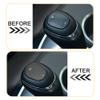 TOMALL Stainless Steel Car Gear Shift Knob Cover Compatible with Chevy Equinox 2018-2020 Shift Panel Trim Gear Lever Cover for Car Interior Car Accessories (Black Brushed) view 3