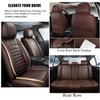 TNOKDY 2 Seat Covers for Lexus RX 350 2010-2024 Nappa Leather Car Seat Covers Waterproof and Dustproof Car Seat Protectors Comfort Car Seat Covers with AirbagCoffee view 2
