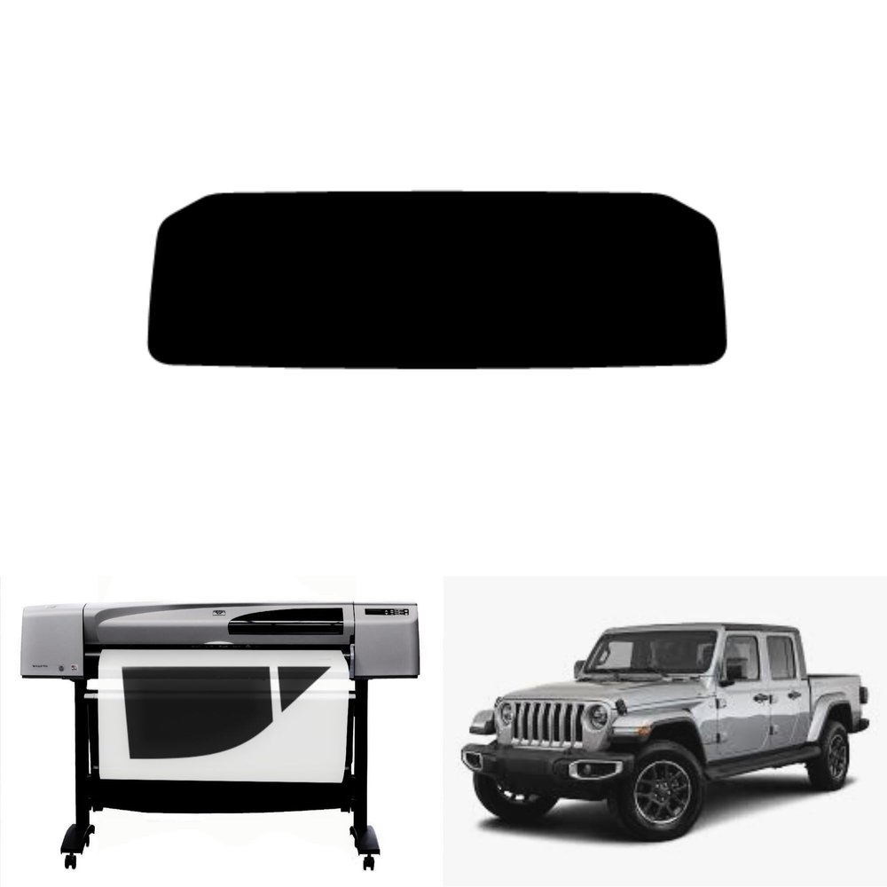 Premium Carbon Window Tint Fits Jeep Gladiator 2020-2026 windshield computer precut (50% without C/O)