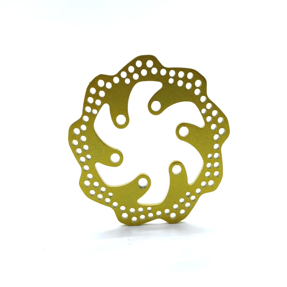 KEBEILEE Stainless Steel Rear Brake Disk for LOSI Promoto-MX Motorcycle 1/4 (gold)