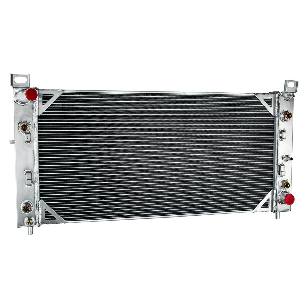 EGINCOOLER 4 Row Core Aluminum Radiator for 2001-2002 Chevy Silverado GMC Sierra 2500HD 3500 B7 C6500 C7500 Topkick 8.1L V8 AllAluminum Radiador Radiators AT