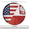 USA Poland Flag Tire Covers Wheel Cover Protectors Waterproof UV Protection Spare Tire Cover Universal Fit for RV SUV Truck Travel Trailer Accessories view 2
