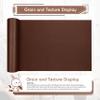 KING MOUNTAIN Leather Repair Patch, 12 x 60 Inches Self-Adhesive Repair Tape for Damaged Furniture, Seating, Car Seats, Goods (New Brown) view 2