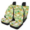 Beauty Collector Green Floral Pineapple Car Seat Protector Full Set, Auto Seat Cover for Car, Truck SUV Back Seat Cover Seats Full Set, Universal fit for Vehicles Sedan view 1