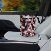 Brosoneto Cute Cherry Blossom Car Trash Can Reusable Foldable Hanging Portable Dustbin Bin for Back Seat, Front Console, Floor, or Hanging Headrest Waste Basket view 4