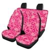 Beauty Collector Hot Pink Leopard Car Seat Protector Full Set, Auto Seat Cover for Car, Truck SUV Back Seat Cover Seats Full Set, Universal fit for Vehicles Sedan view 1
