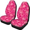 Beauty Collector Hot Pink Leopard Car Seat Protector Full Set, Auto Seat Cover for Car, Truck SUV Back Seat Cover Seats Full Set, Universal fit for Vehicles Sedan view 3