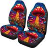 Beauty Collector Galaxy Tie Dye Mushroom Car Seat Protector Full Set, Auto Seat Cover for Car, Truck SUV Back Seat Cover Seats Full Set, Universal fit for Vehicles Sedan view 3